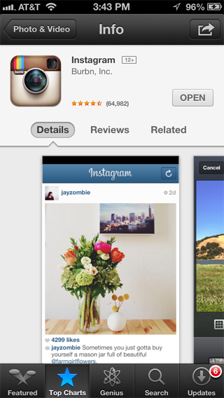 Instagram App Store Screenshot